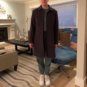 TALULA BABATON Grey Peacoat